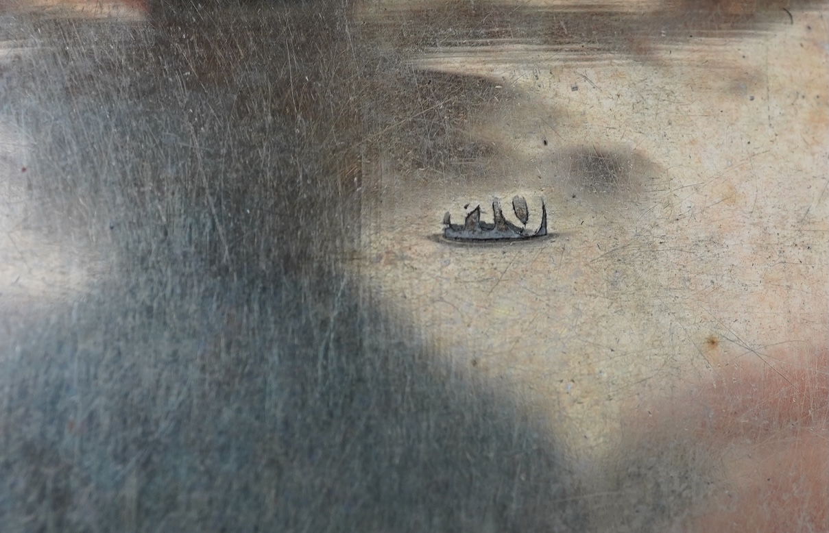 A 19th century Russian 84 zolotnik and niello cigarette case